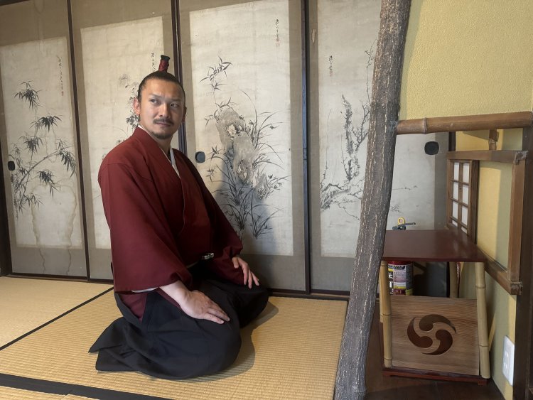 こちらは茶室じゃ。