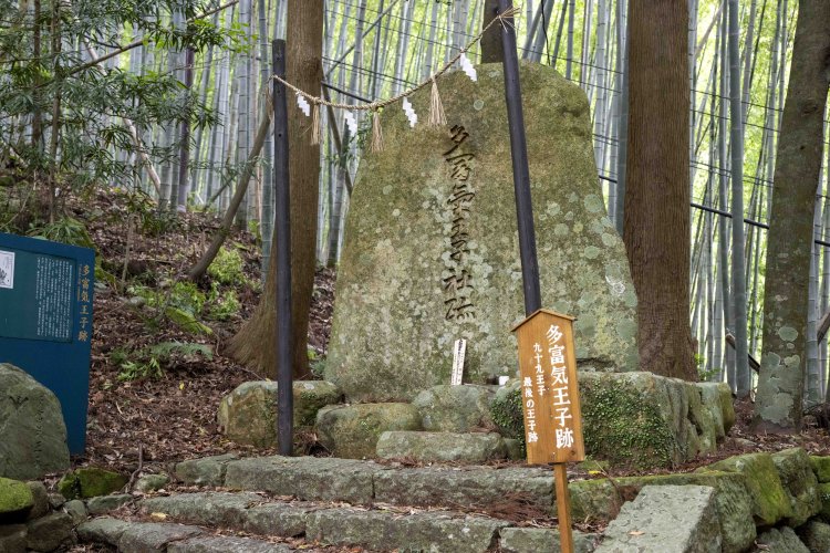 夫婦杉から少し歩いたところには、多富気（たふけ）王子が。これが中辺路最後の王子となる。