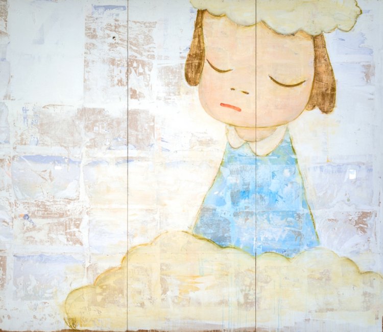 奈良美智『Untitled』1999年 H.240×W.276 cm (C) NARA Yoshitomo, courtesy of Yoshitomo Nara Foundation。