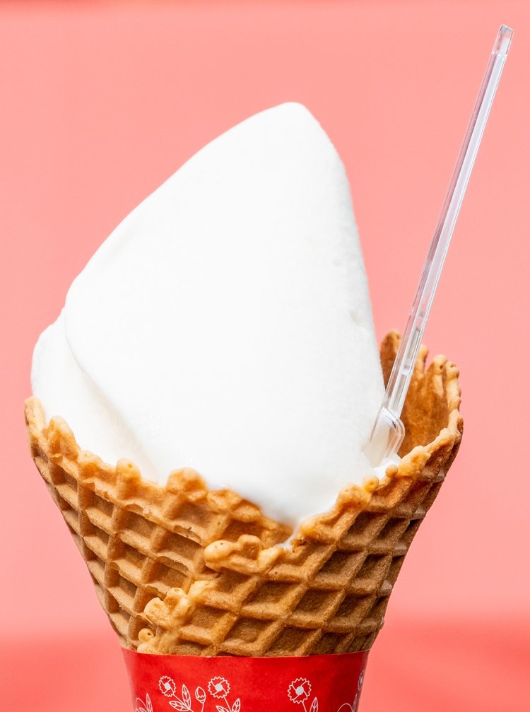 しぼりたてミルクのジェラート380円もぜひ。