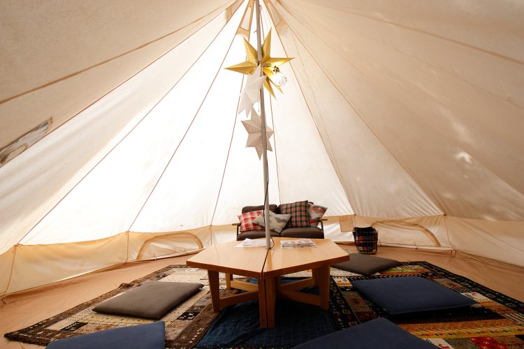 グランピングも楽しい。