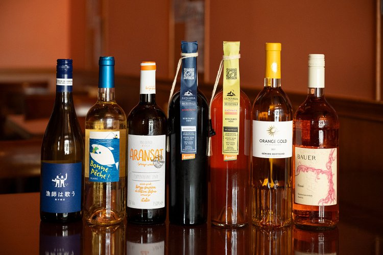 ワインも直樹さんの好みでセレクト。千葉県産も。