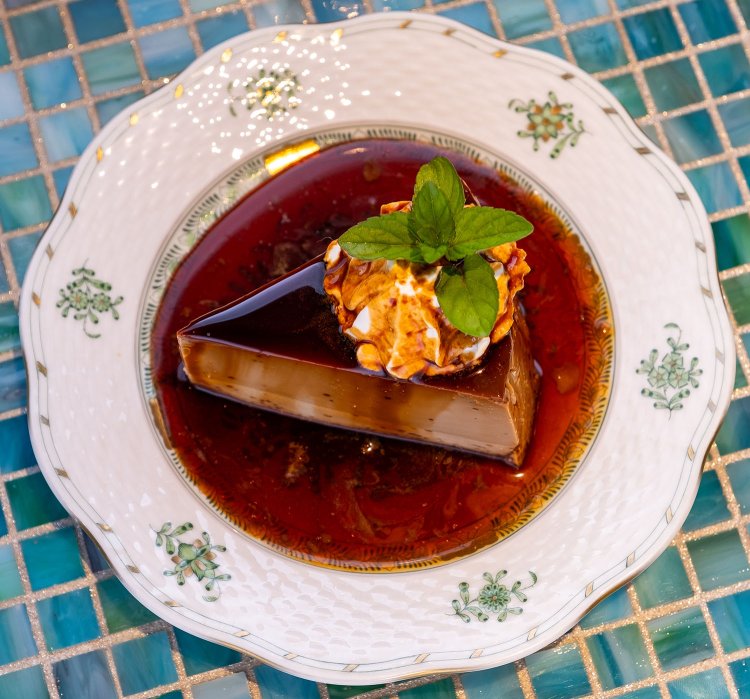 この日提供のスイーツ気まぐれスペシャルは珈琲プリン650円。