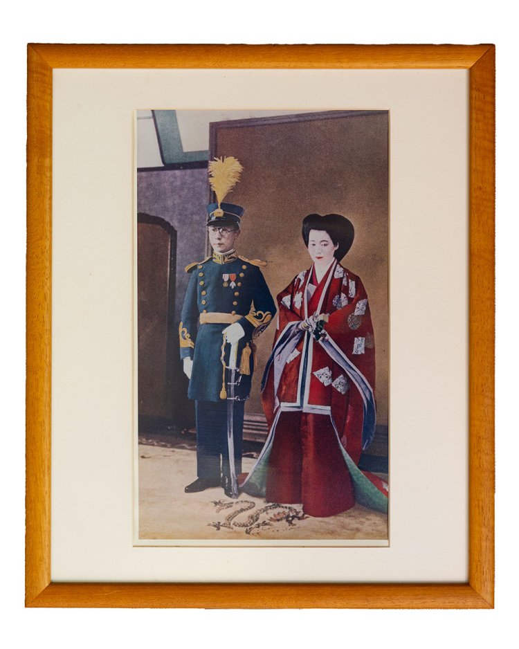 室内には、溥傑と浩の結婚式の写真も。