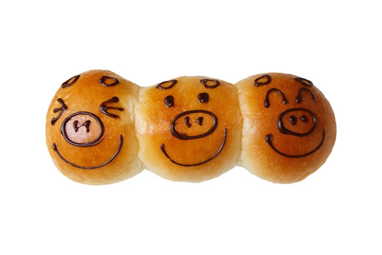 3匹の子豚（3色ジャム入り）220円。