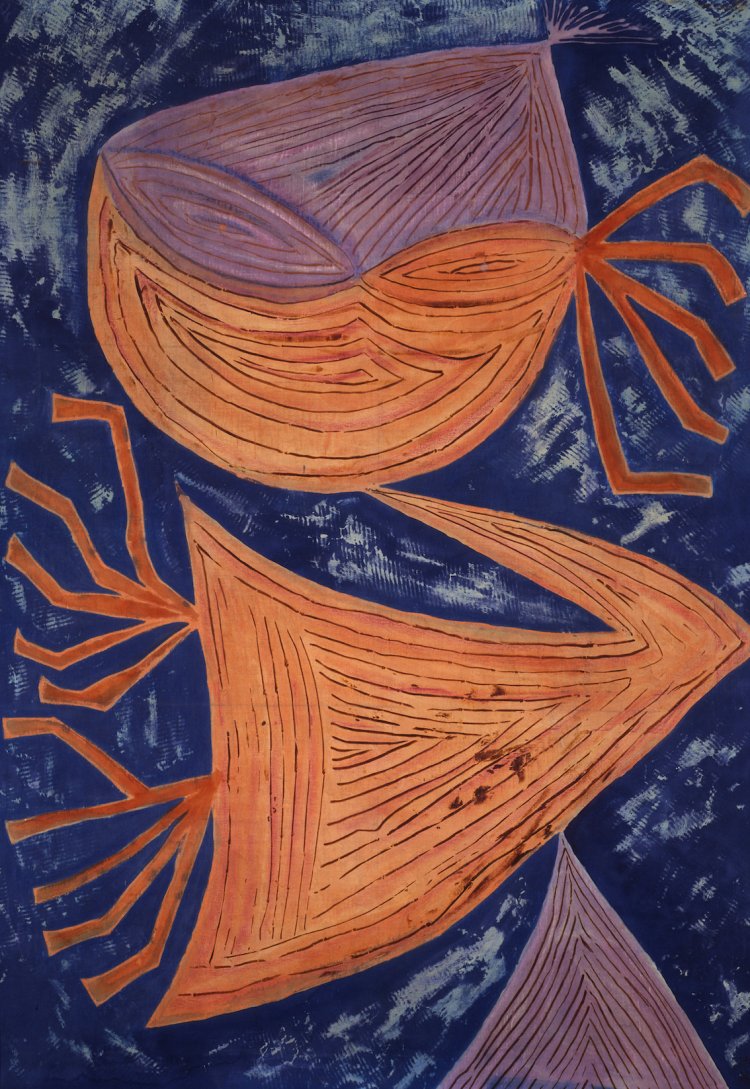 芥川(間所)紗織『女Ⅲ』 1955年 板橋区立美術館蔵。