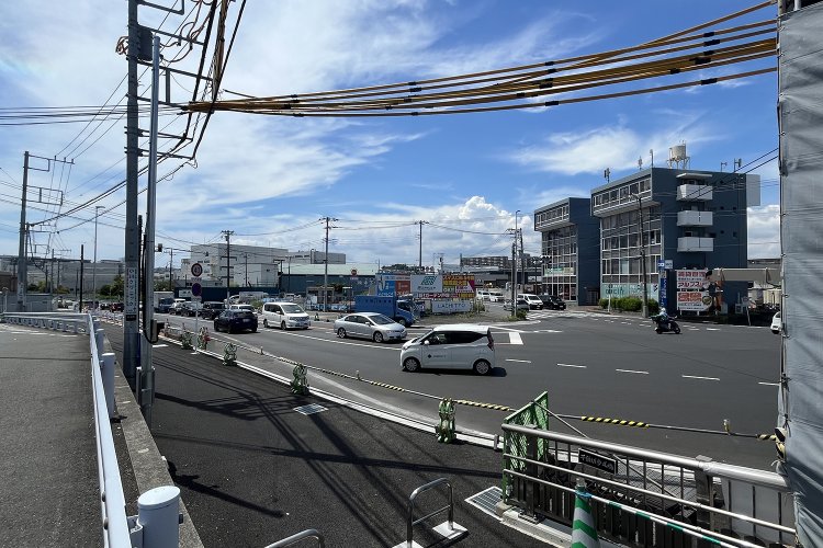 不動坂の分岐。駅伝コースは右奥の道だが、今回は左へ。