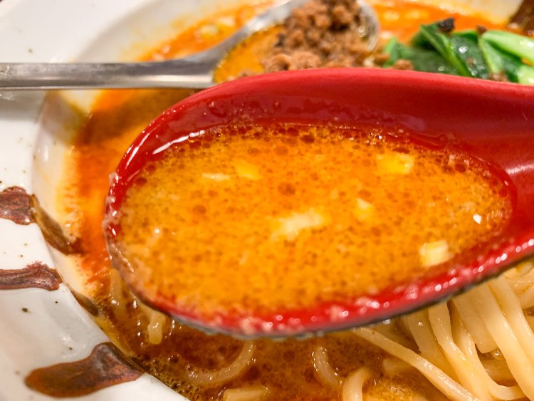 お酢によって奥行きが生まれているスープ。