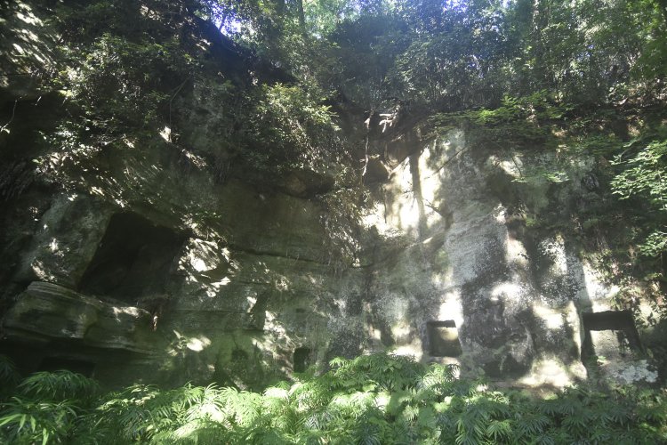 山道に入ると現れる火の見下やぐら。案内がなかったので、気づかず通り過ぎるところだった。