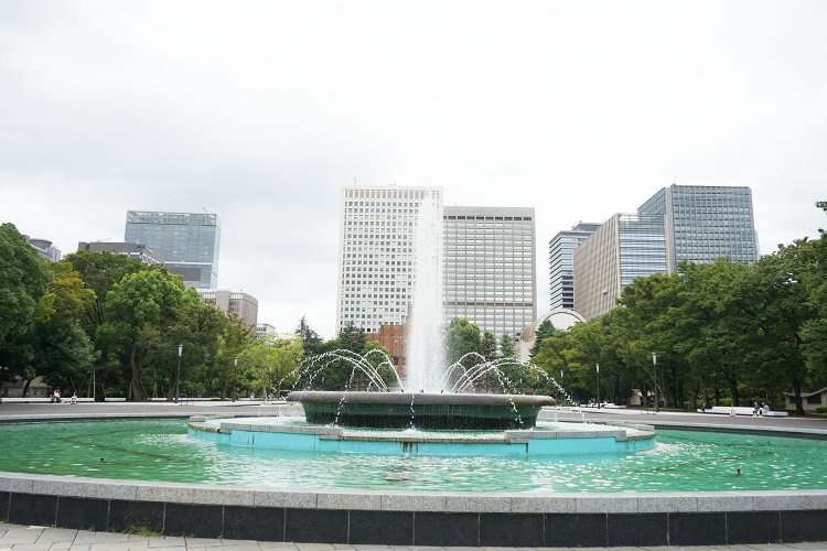 日比谷公園の大噴水。