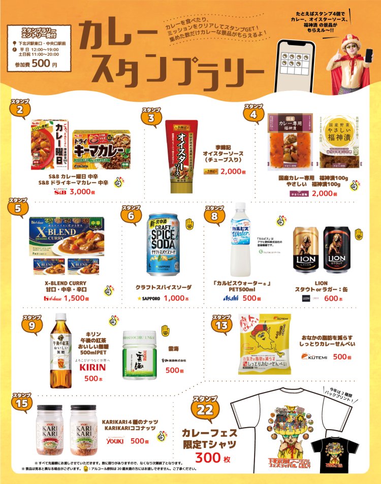 スタンプの数に到達するたび景品がもらえるのがうれしい。