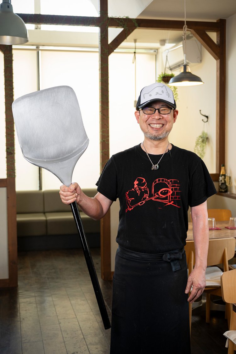 「新シカゴピザが食べられるのは群馬ではウチだけ」と萩原高彰店長。