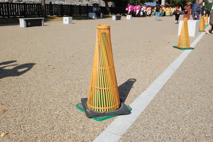 竹カバーの和風コーン。