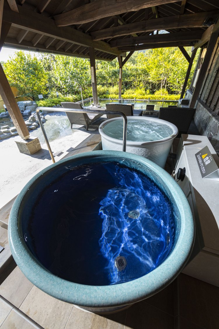 源泉つぼ湯も2024年夏、新たに設置された。