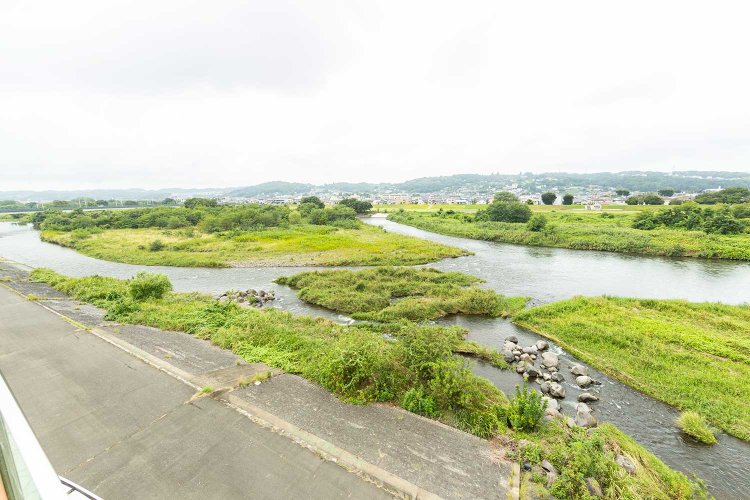 和田橋から烏川を望む。