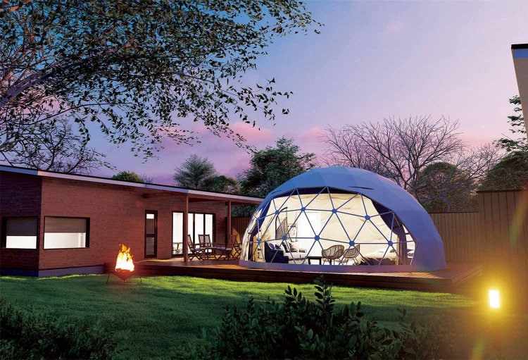 全棟温泉・サウナ付きの『リトリートグランピング千葉亀山』。愛犬と泊まれる客室もある。