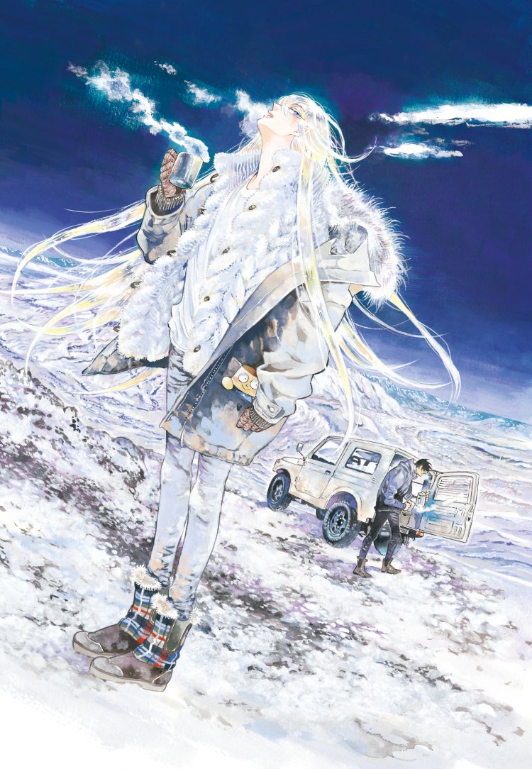 入江亜季『北北西に曇と往け』4巻表紙絵（C）Aki Irie （C）KADOKAWA CORPORATION。