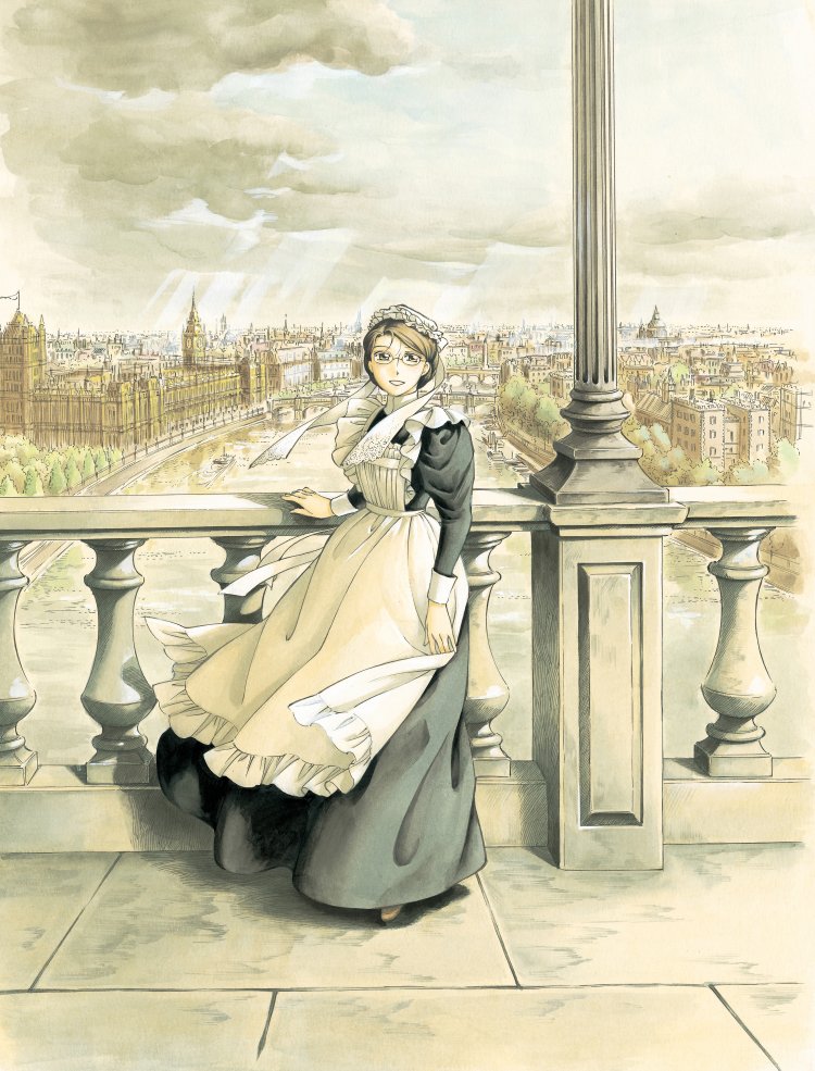 森薫『エマ』7巻扉絵（C）Kaoru Mori ⒸKADOKAWA CORPORATION。