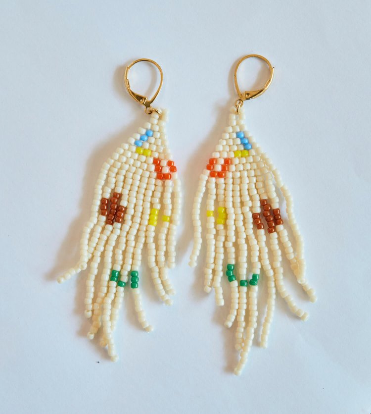 ビーズのピアス1万780円。