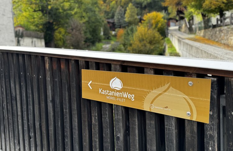 かわいいサインが案内してくれる。