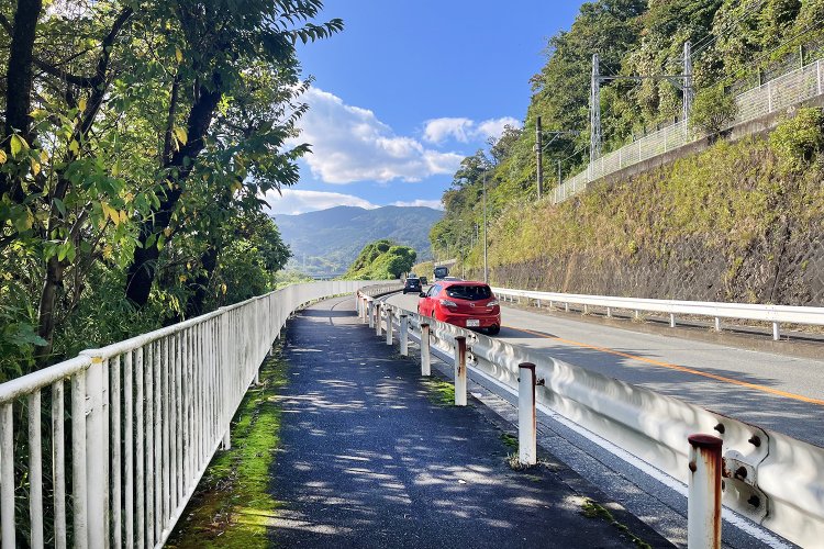 足に堪えそうな上り坂。