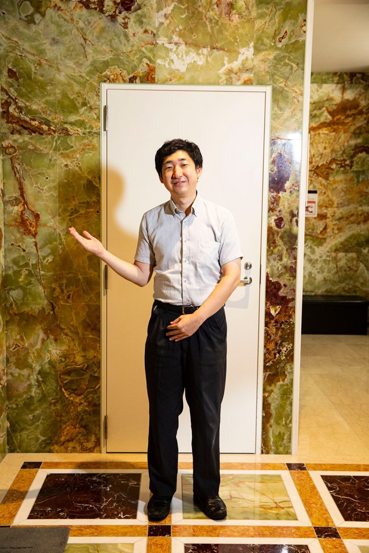 「1・2階では安土城の天主を復元しています」と、学芸員の中村さん。