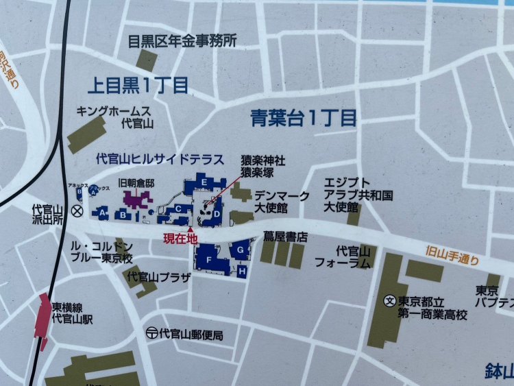 この青い一帯です。