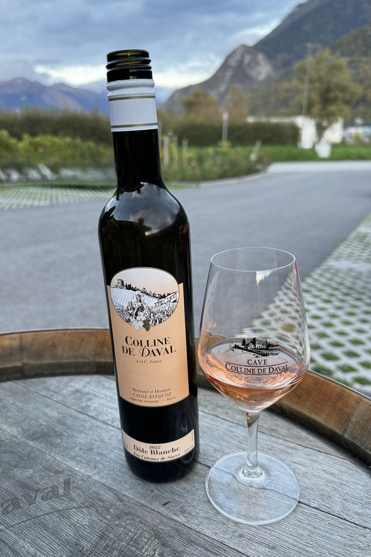 かわいいラベルの色そのもの、ロゼのドール・ブランシュ。