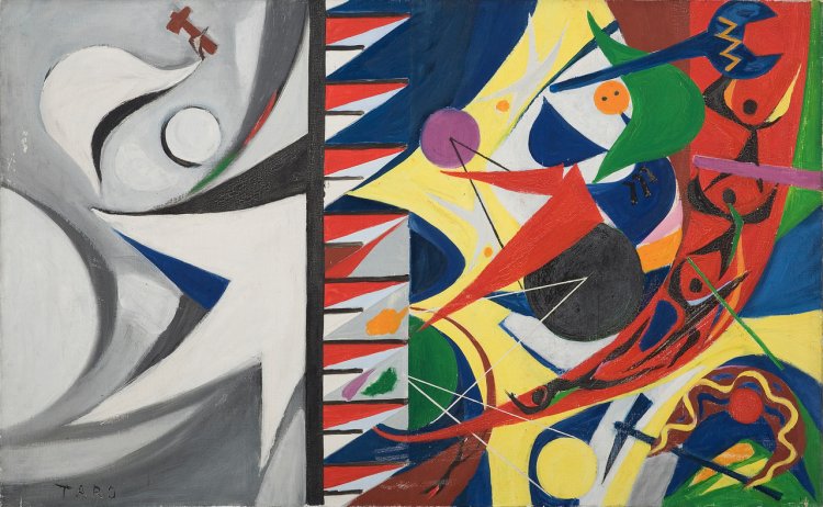 岡本太郎『建設』。