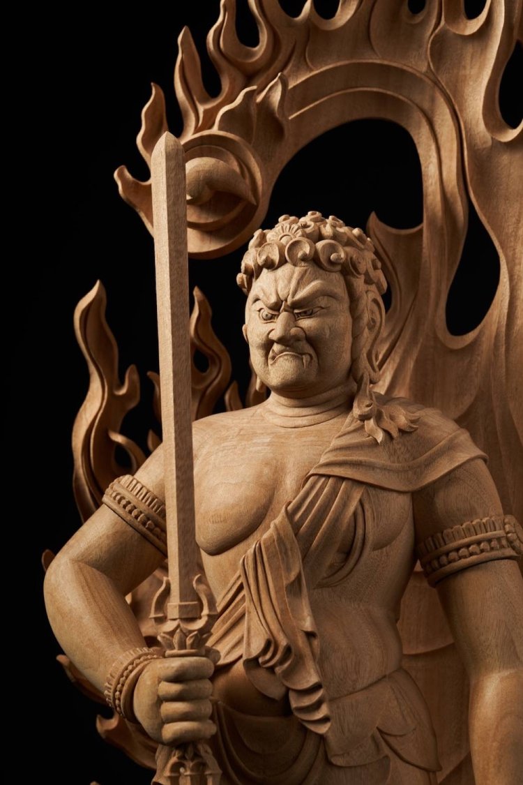 天地眼の不動明王（城崎侊和作）。