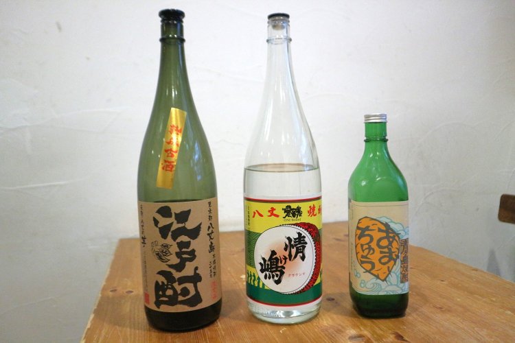 好みに合わせて選べる、個性豊かな味わいの焼酎がずらり。