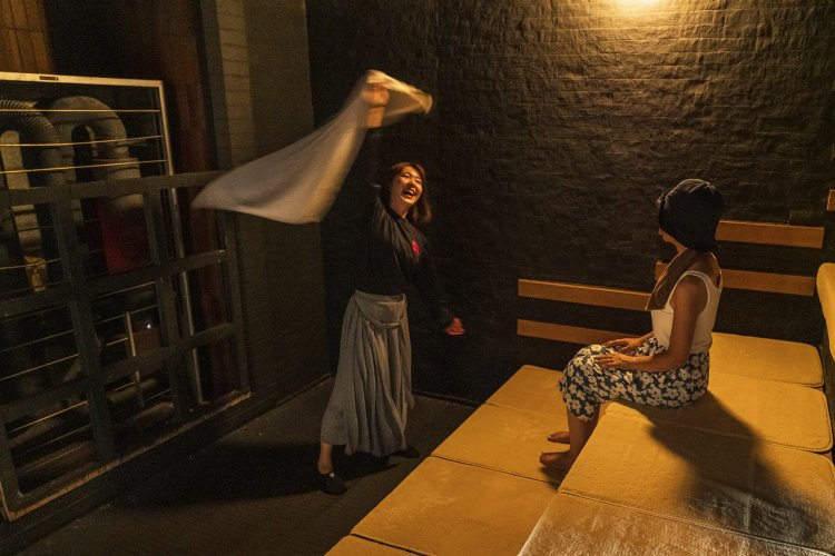 アウフグースは12時～翌1時の毎正時にスタート。