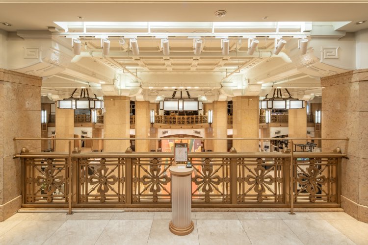 『日本橋高島屋』店内のスタンプラリー台。撮影＝早川記録。