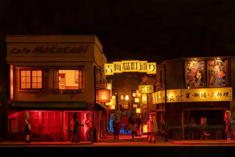 山本さんのジオラマ。