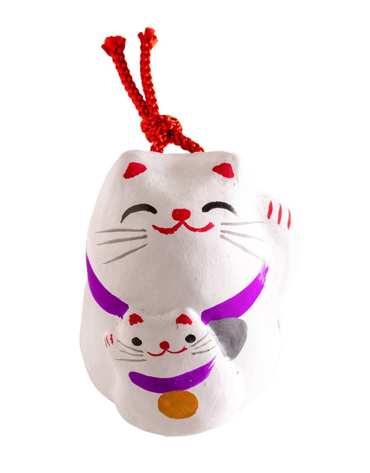 寿々久良さんの両手招き猫1550円。