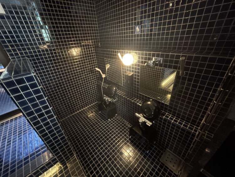 このスペースがあれば子連れでも安心して入浴できる。