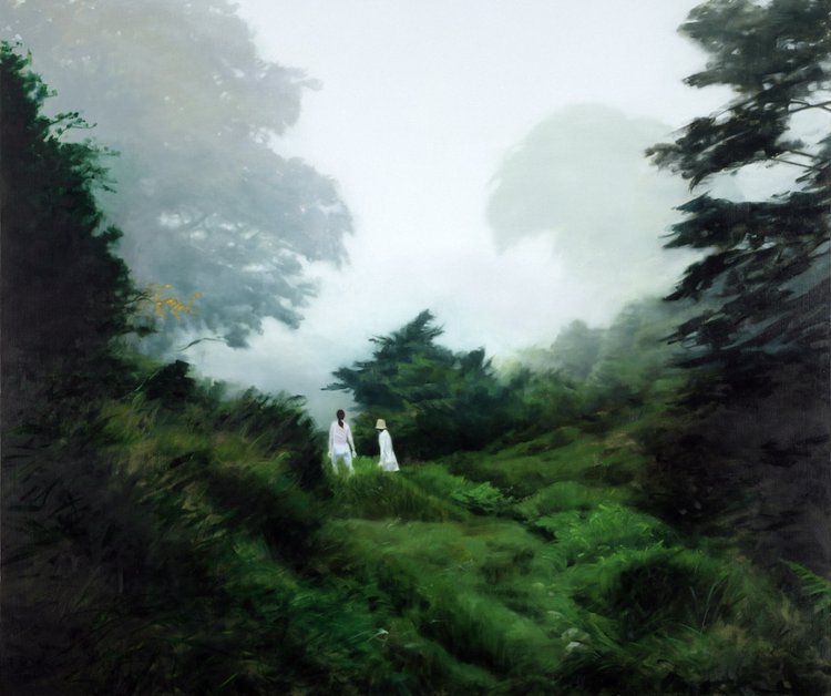 《キンカザン2》 2005年 油彩 キャンバス 第一生命保険株式会社蔵。