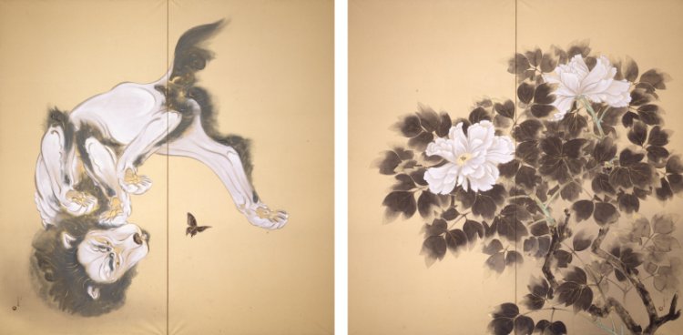 川端龍子『華曲』1928(昭和3)年 紙本・彩色 『山種美術館』。