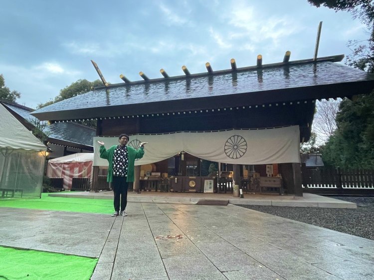 初詣の時期には多くの人でにぎわう杉並区「神明宮」。