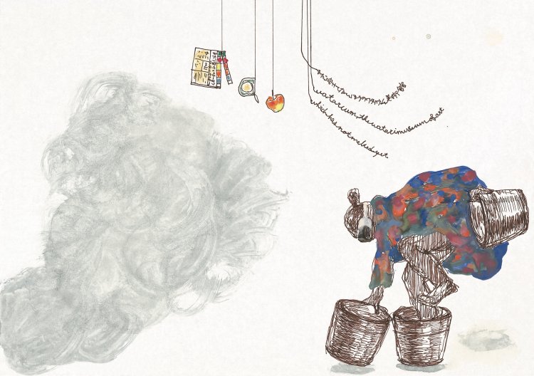 最新VR 作品のためのドローイング2024 年。