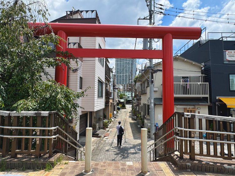 住吉神社の鳥居。