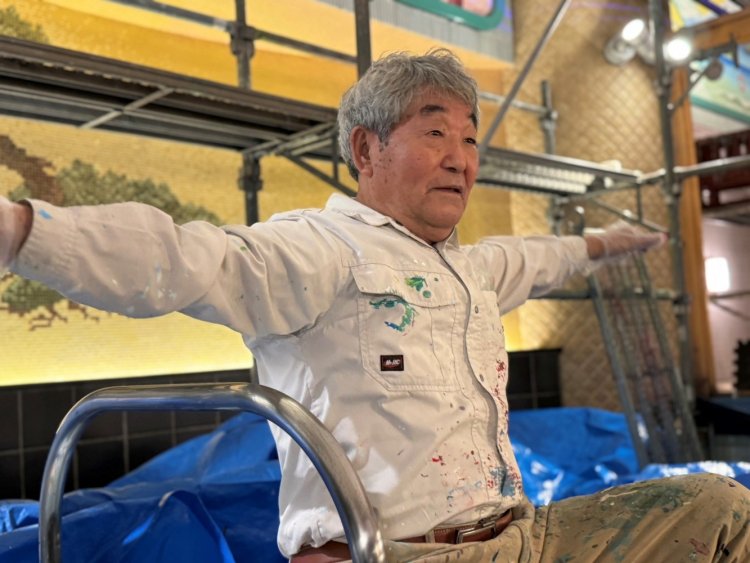 「この前はニュージーランドで5m×20mの壁画を描いたよ。世界中どこへ行っても富士山を知らない人はほとんどいない」と中島さん。