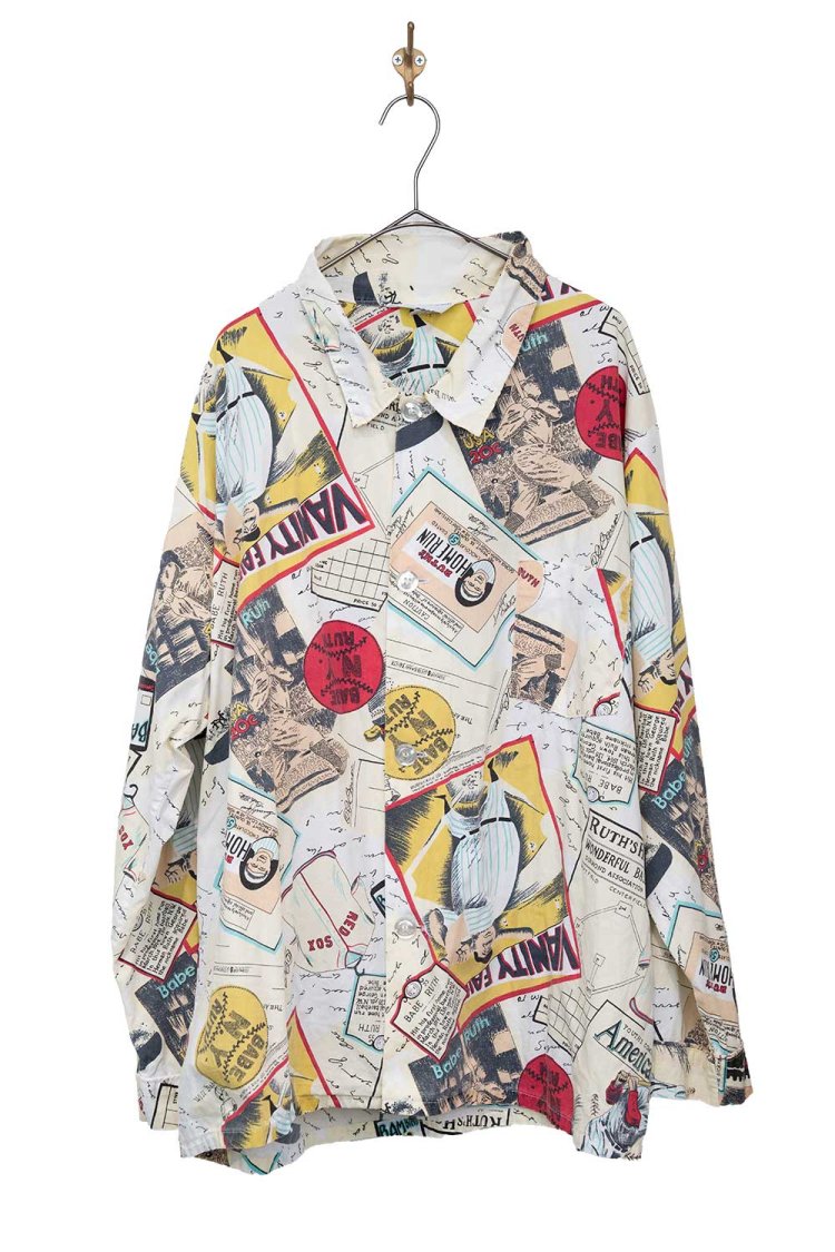 ベーブルース柄のパジャマシャツ1万4300円。