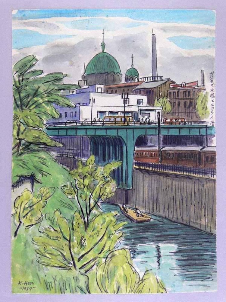 お茶の水橋とニコライ堂。（C）堀潔。