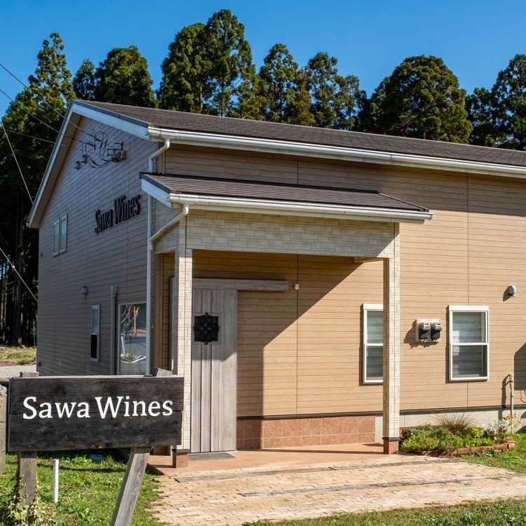 ブドウ畑に隣接の小ぶりな店舗兼ワイナリー。