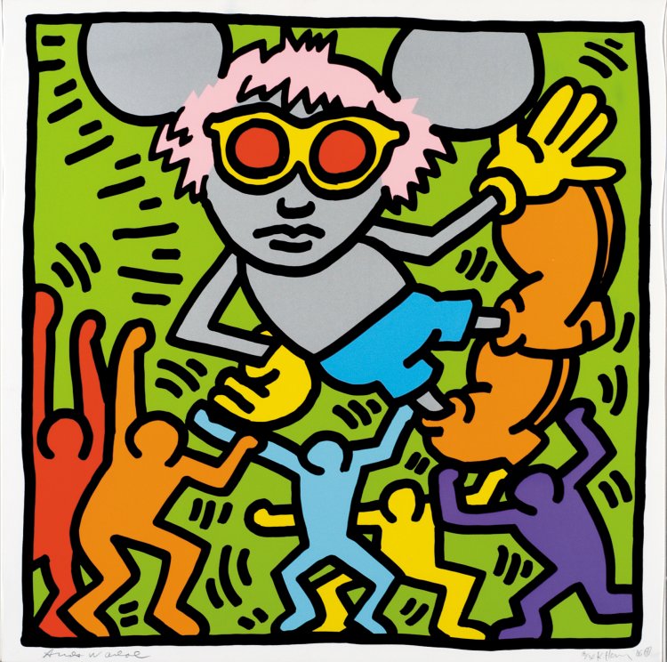 《アンディ・マウス》 1986年 中村キース・ヘリング美術館蔵 Keith Haring Artwork ©Keith Haring Foundation。