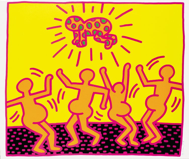 《無題》 1983年 中村キース・ヘリング美術館蔵 Keith Haring Artwork ©Keith Haring Foundation。