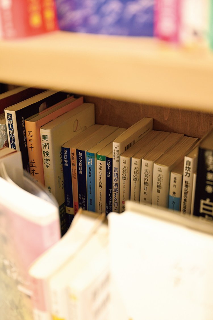 棚の後ろには、すこし硬めの人文書が隠れている。要チェック。