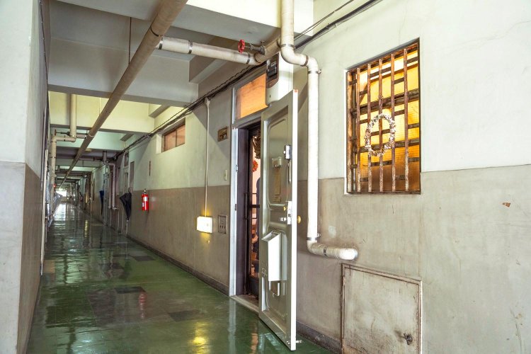 築約60年の雑居ビルに潜む。