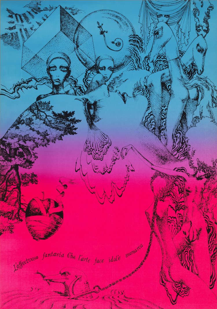 「ミケランジェロの言葉」ポスター 1968年 (C)AQUIRAX。